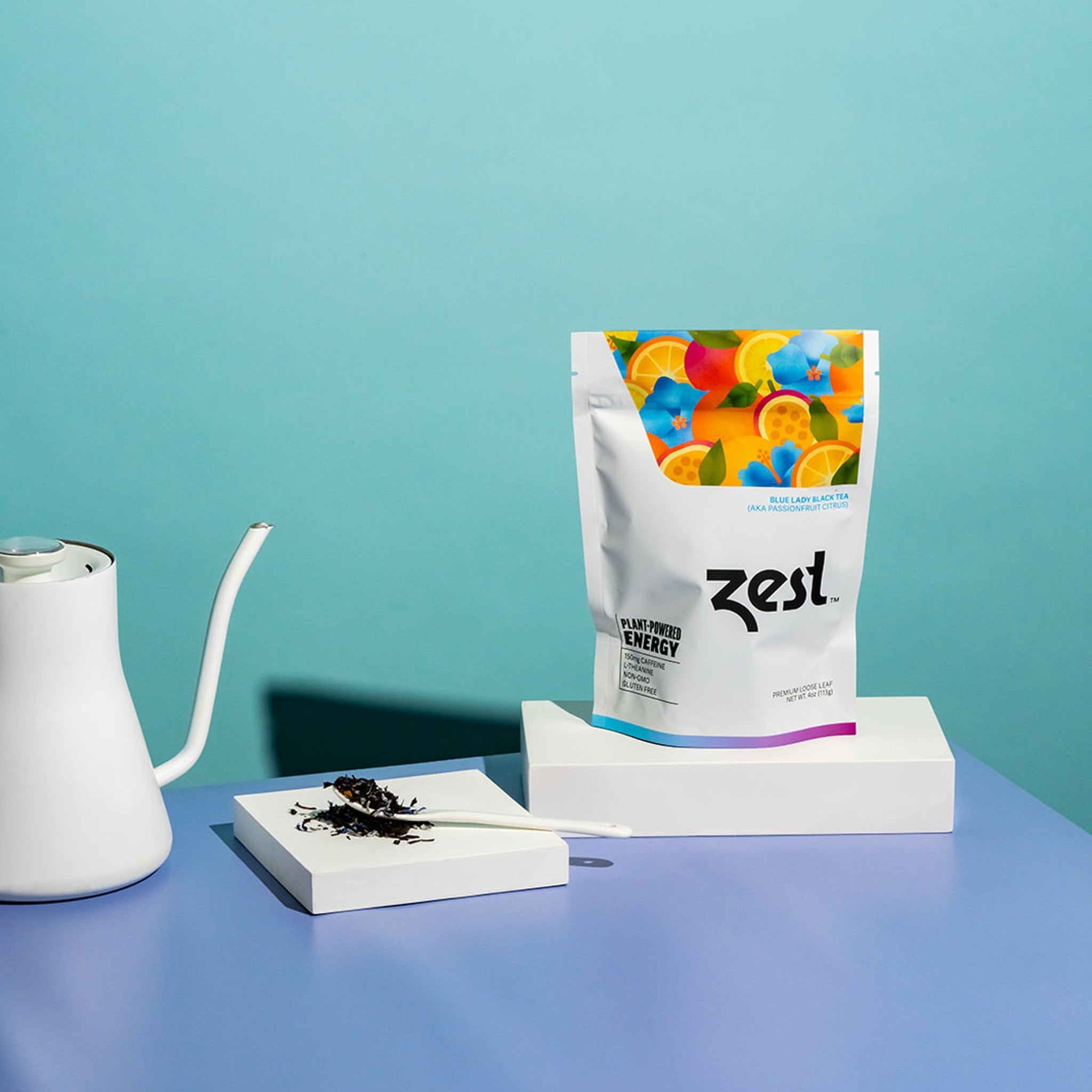 Zest Blue Lady Plant-Powered Energy - High Caffeine Loose Leaf – Zest ...